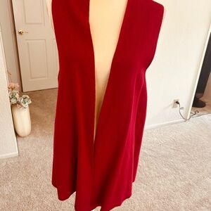 Chico's Vibrant Red Knit Vest